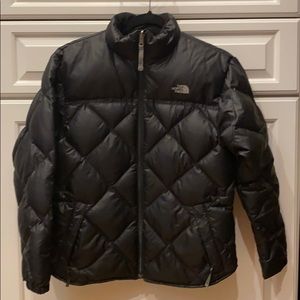 The North Face black puffy jacket